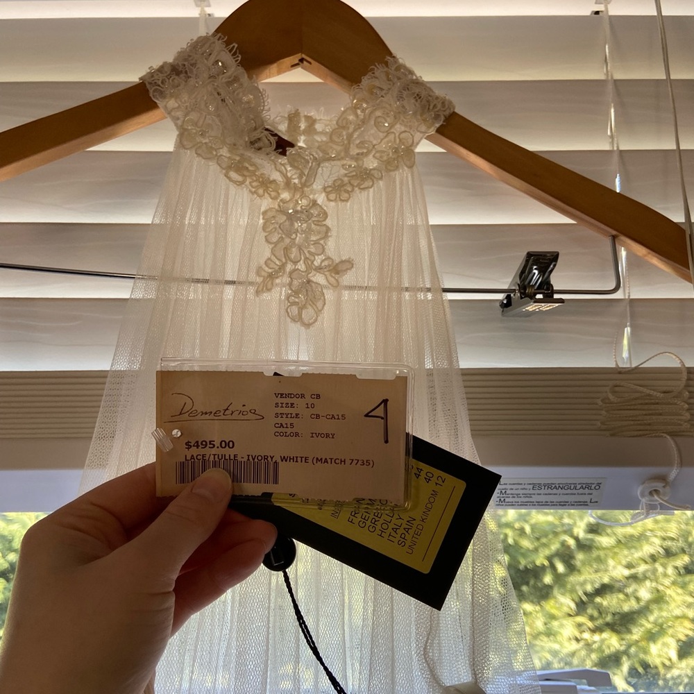 Wedding dress  cape